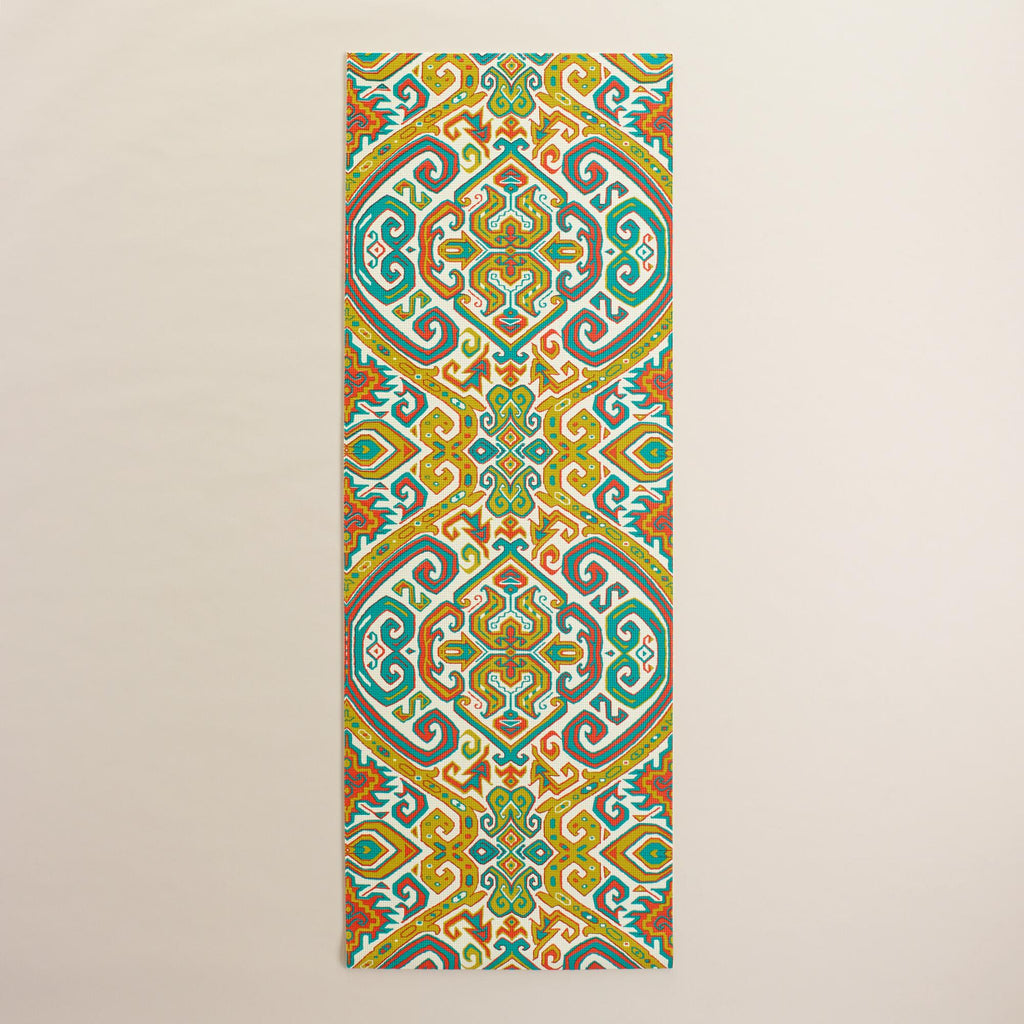 Printed Designed Yoga Mat - Oriental Pattern