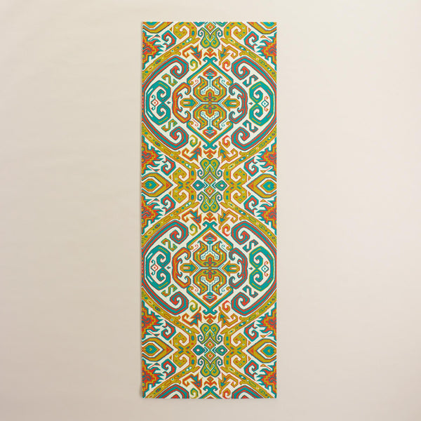 Printed Designed Yoga Mat - Oriental Pattern