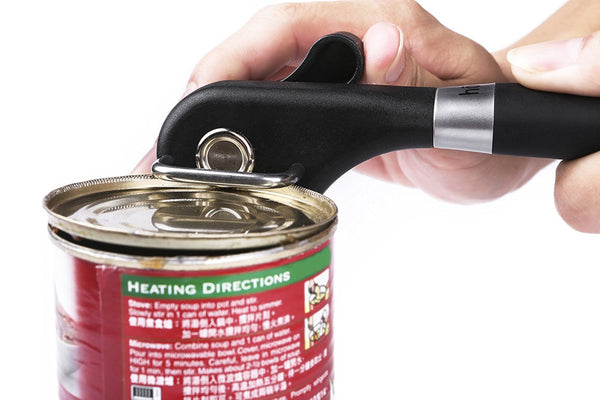 Left Handed Can Opener Manual Stainless Steel Smooth Edge for Top Cut  Safety Gap