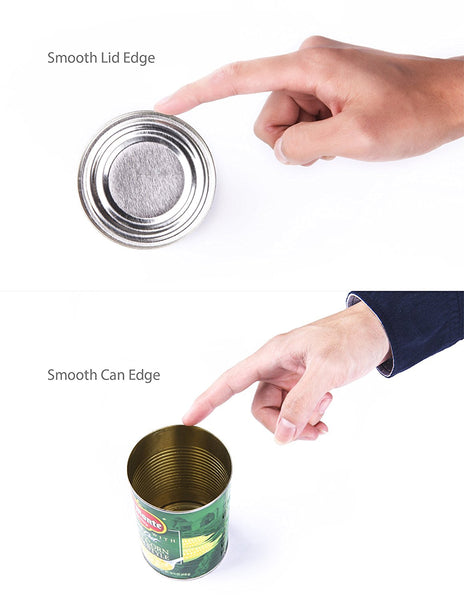 Manual Bottle Tin Can Opener Safe Cut Lid Cover Smooth Edge