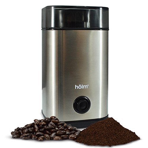 Holm Stainless Steel Electric Coffee Bean Grinder