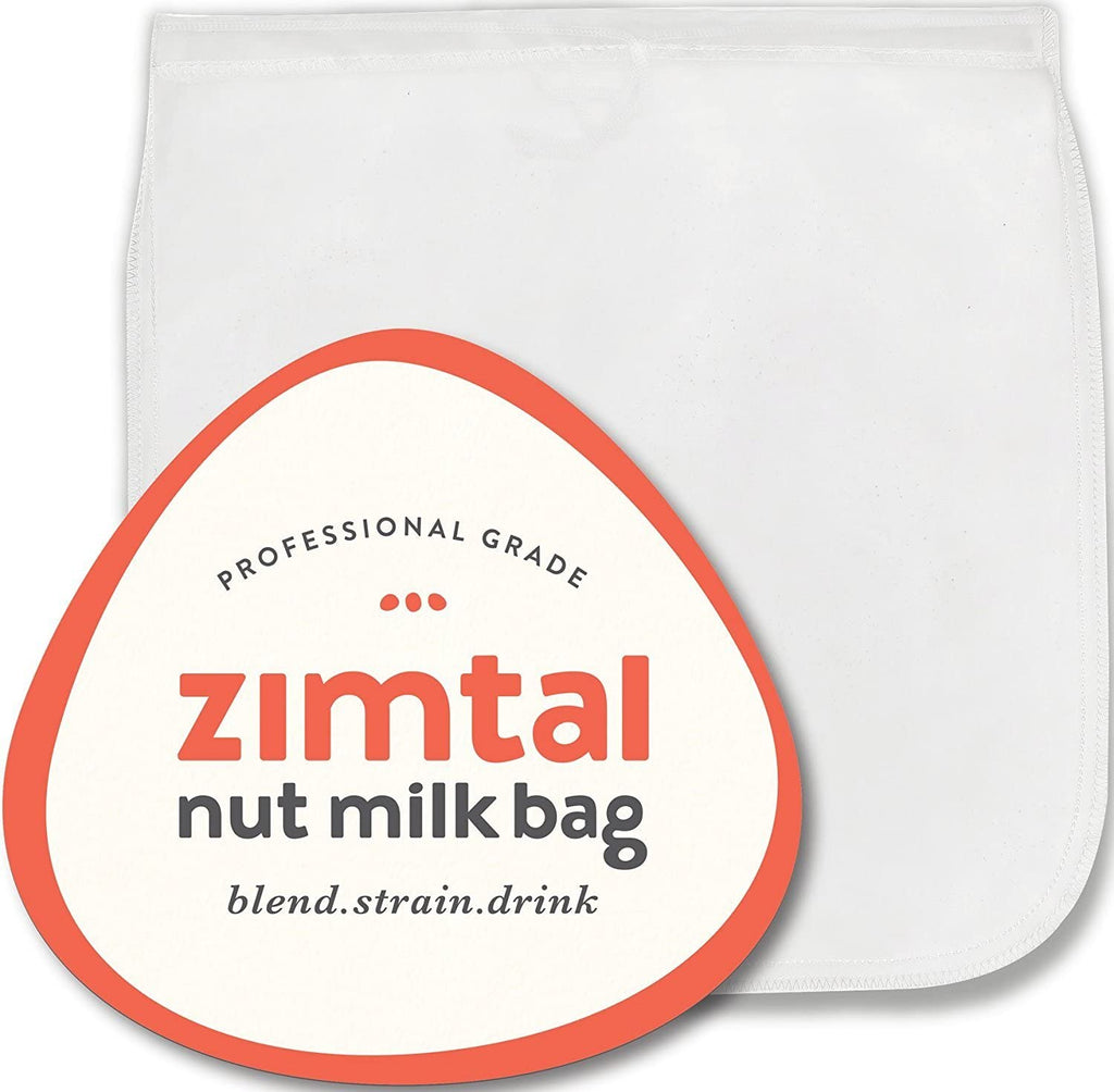 Premium Quality - Nut Milk Bag - XL - 13 " X 13 " - Smoothie Strainer - Cold Brew Coffee Maker- Free Recipes Included - Reusable - Filter Bag - Professional Industry