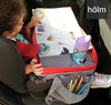Toddler Travel Lap Tray - kids Car Seat Travel Tray - Children Car Organizer